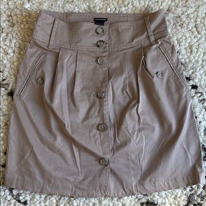 Club Monaco Tan Pleated Skirt